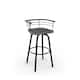 Option Light Grey Distressed Wood / Black Metal