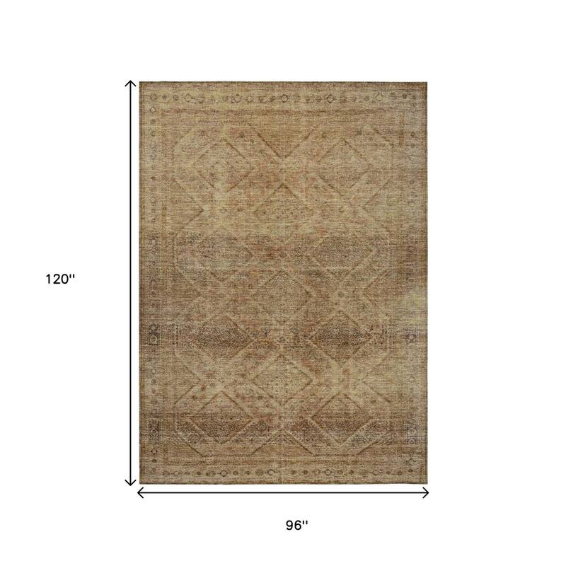 HomeRoots Geometric Transitional Rectangle Outdoor Rug