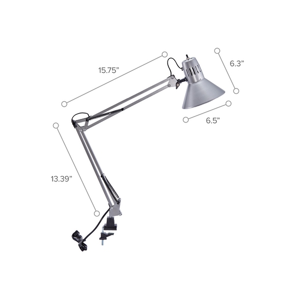 Bostitch LED Swing Arm Desk Lamp Clamp Mount 36