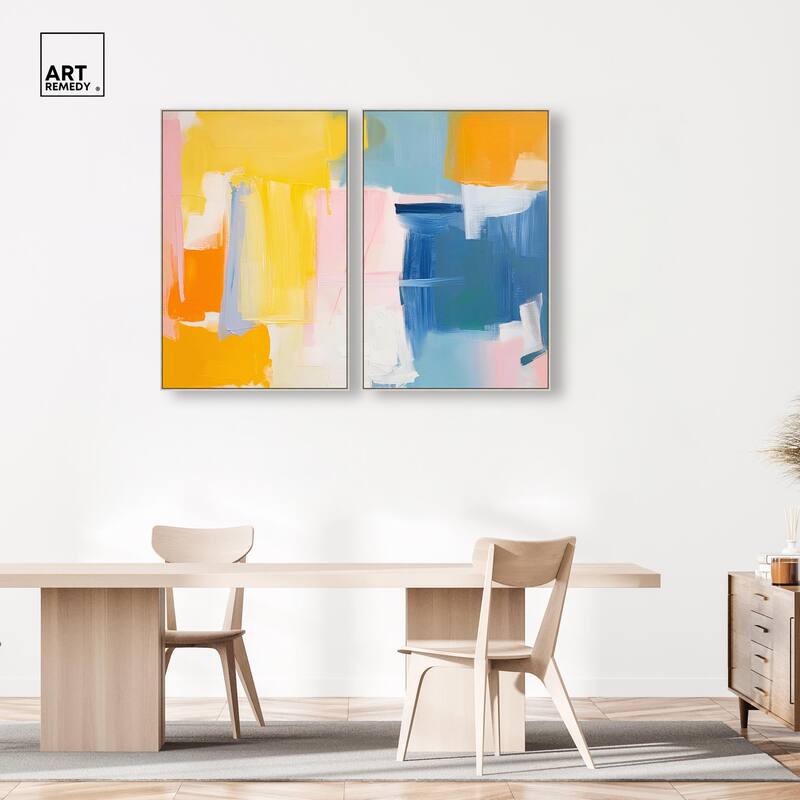 Skyward Radiance I Canvas Set of 2 by Art Remedy