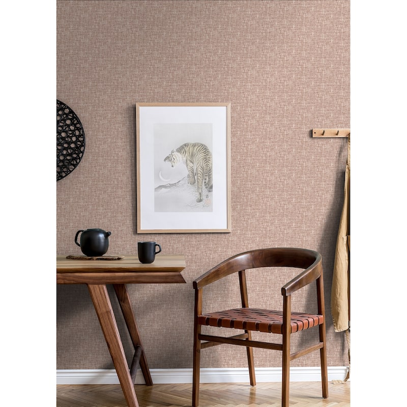 NuWallpaper Terracotta Poplin Peel and Stick Wallpaper