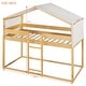 preview thumbnail 21 of 24, Wood Bunk Bed with Tent & Ladder (Espresso)