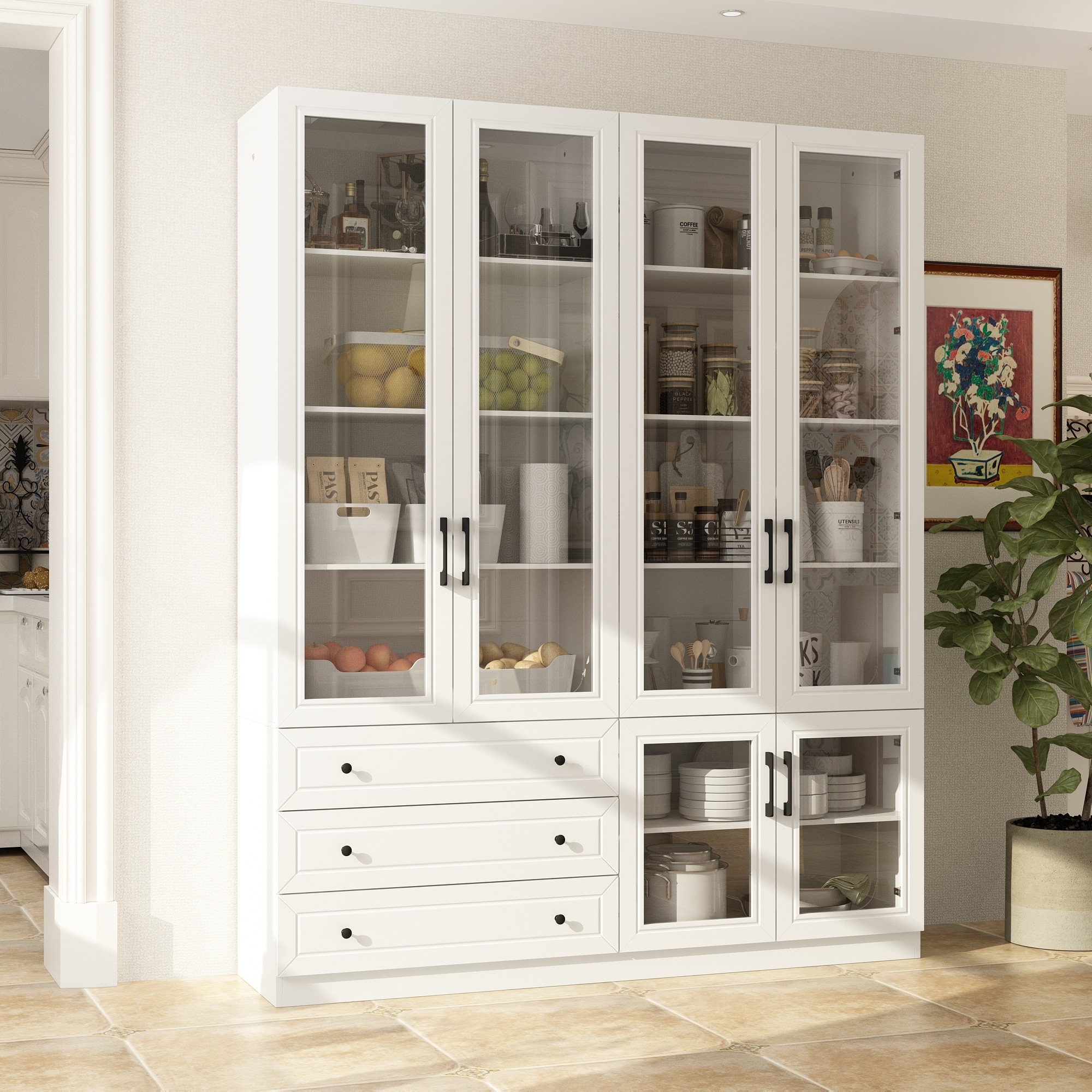 Sideboard and display cabinet set 2025