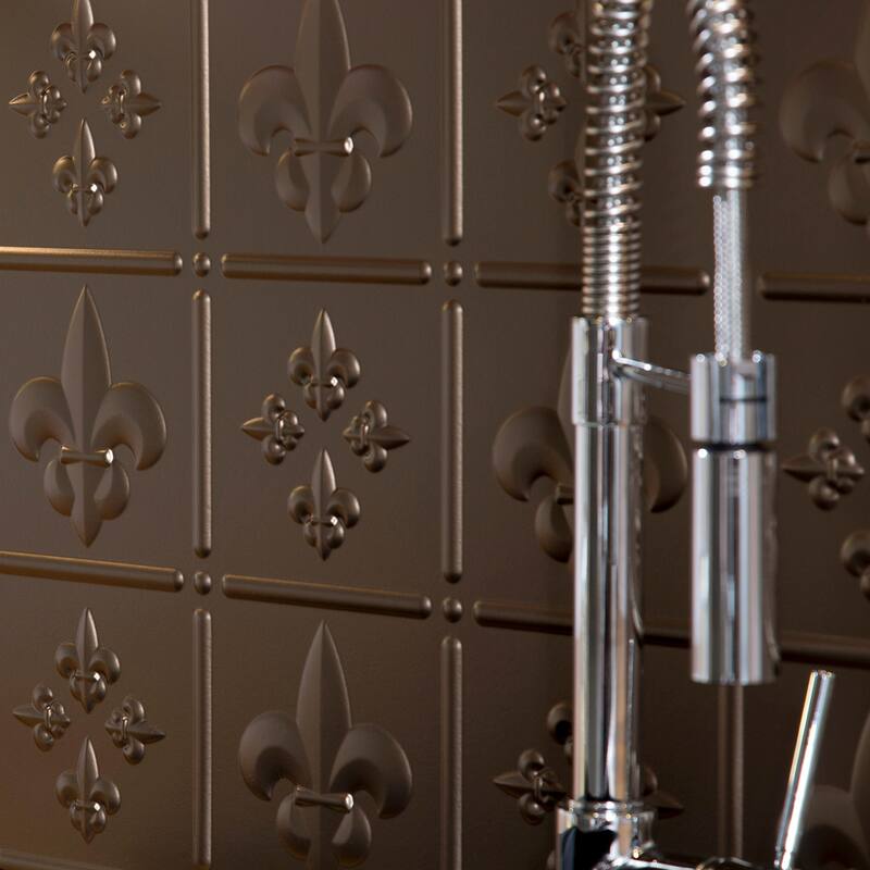 FASÄDE Fleur de Lis Decorative Vinyl Backsplash Panel