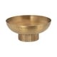 preview thumbnail 16 of 30, Kate and Laurel Rooks Ribbed Metal Bowl 12x12x5 - Gold