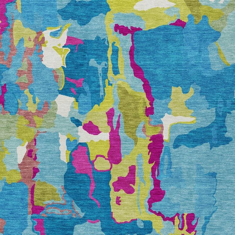 HomeRoots Abstract Transitional Rectangle Outdoor Rug