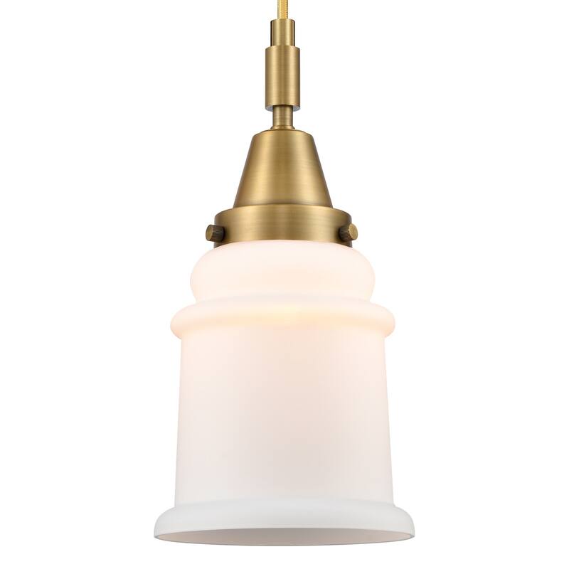 Innovations Lighting 447-1P-G181 Canton 6" Wide Mini Pendant with - Brushed Brass