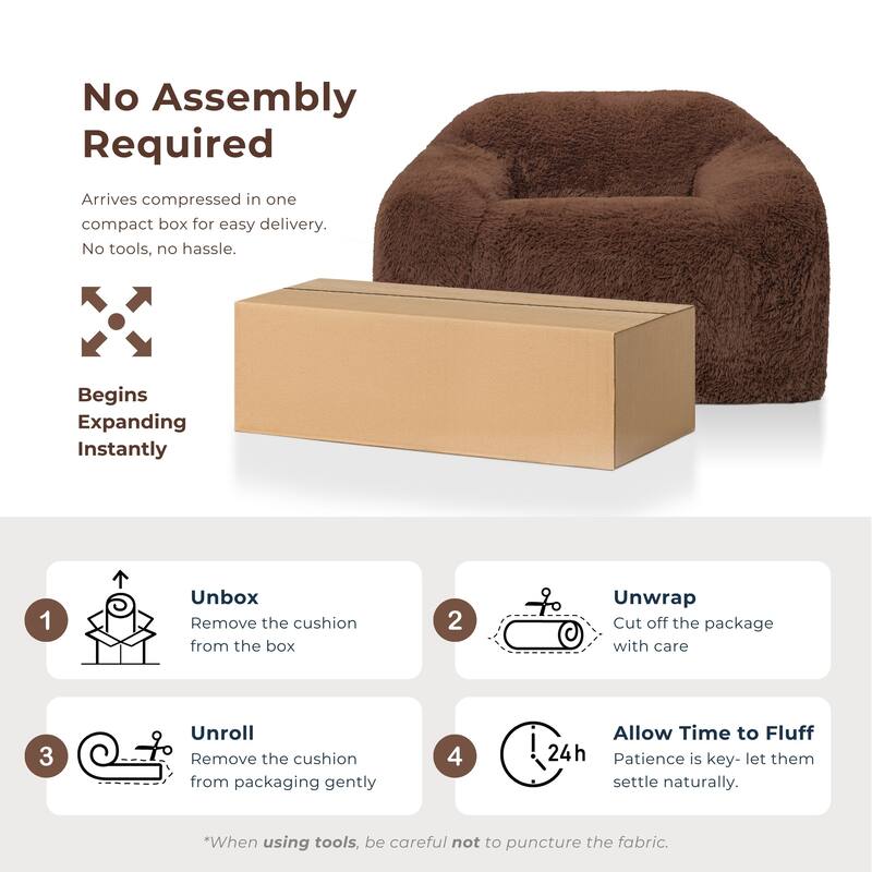 Furniture of America Phael Modern 42-inch Upholstered Foam Compressed Sofa Chair