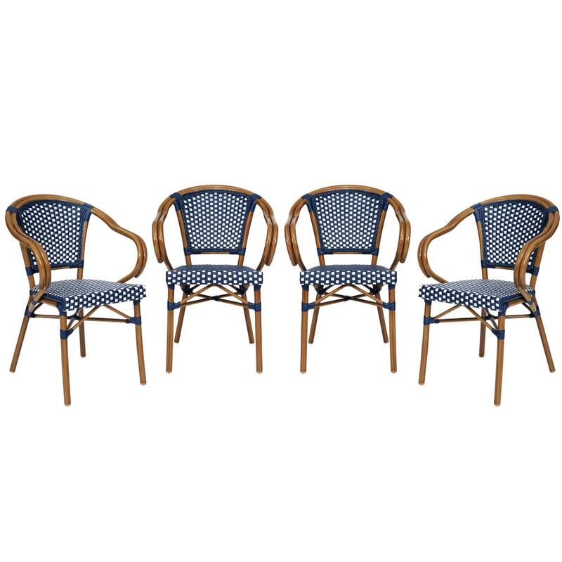 Stacking Bistro Chairs with Metal Frames