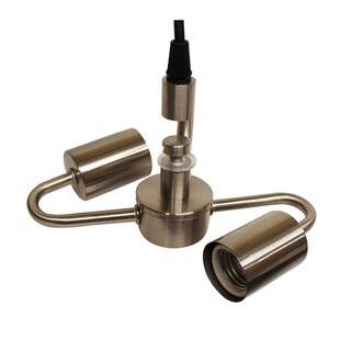 Pendant Light 2-Light Brushed Nickel Vintage Ceiling Fixture - 6.25