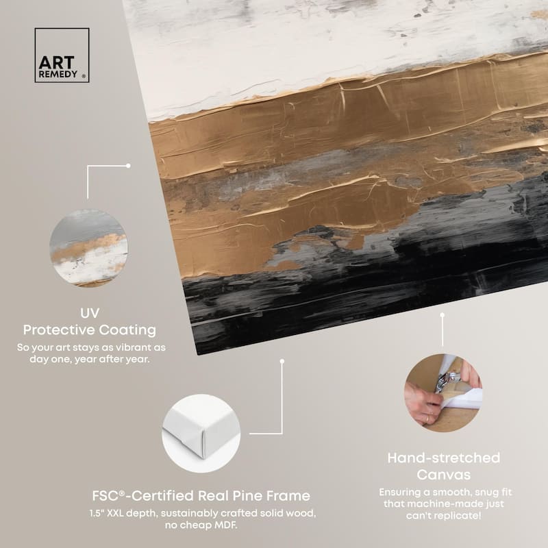 Moonlit Gold II Canvas by Art Remedy, Gallery Wrapped