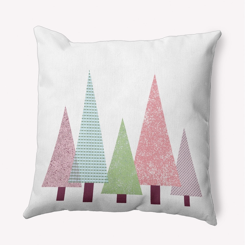 Triangle Trees Christmas Accent Pillow
