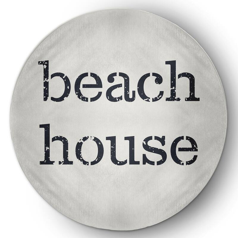 Beach House Nautical Chenille Rug