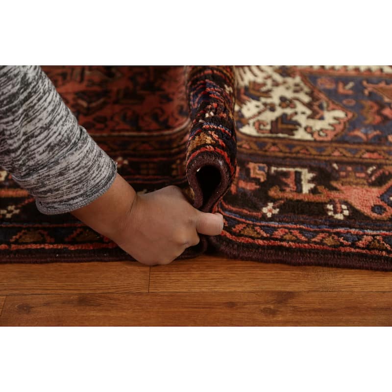 Vintage Traditional Geometric Heriz Persian Wool Area Rug Hand-knotted - 6'9" x 9'9"