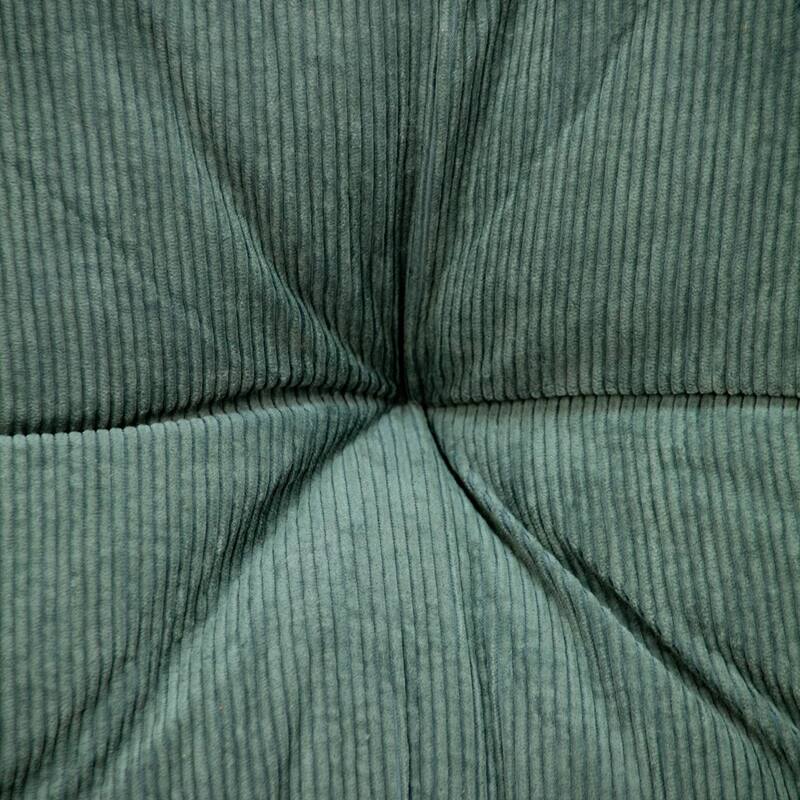Corduroy Styled Burnt Orange Tufted Floor Pillow