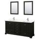 Option Dark Espresso / White Quartz Top / Polished Chrome