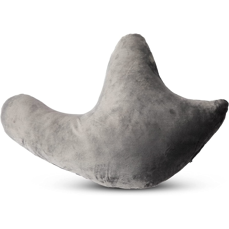Cheer Collection W Shaped Microplush Shoulder Support Pillow - Grey - Soft - Specialty - Single
