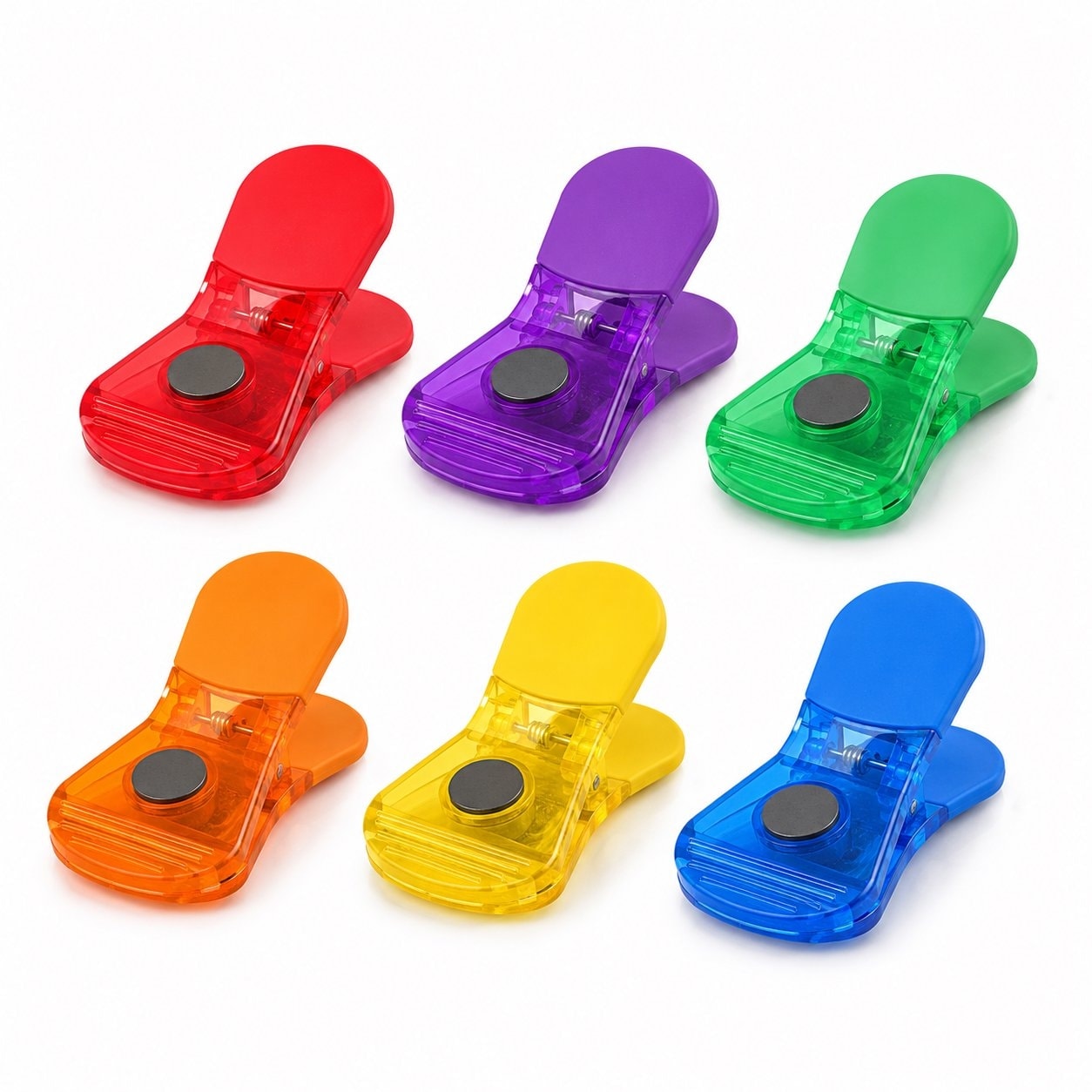 Handy Housewares 6-Piece Colorful Magnetic Bag Clips Set