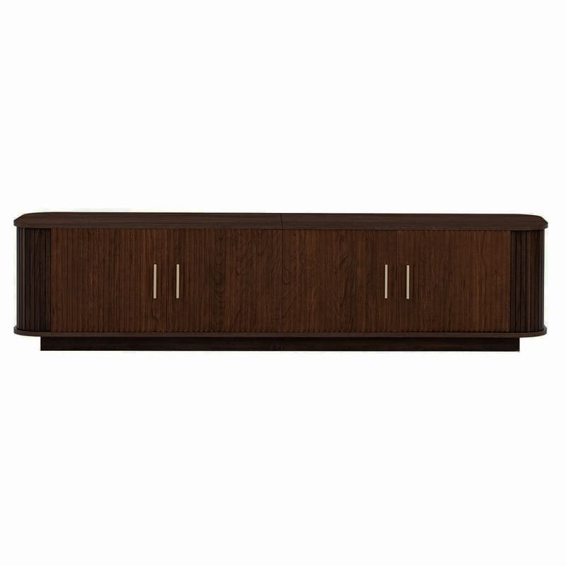 Modern 70" TV Stand for TVs up to 80", Media Entertainment Center with Storage Cabinet