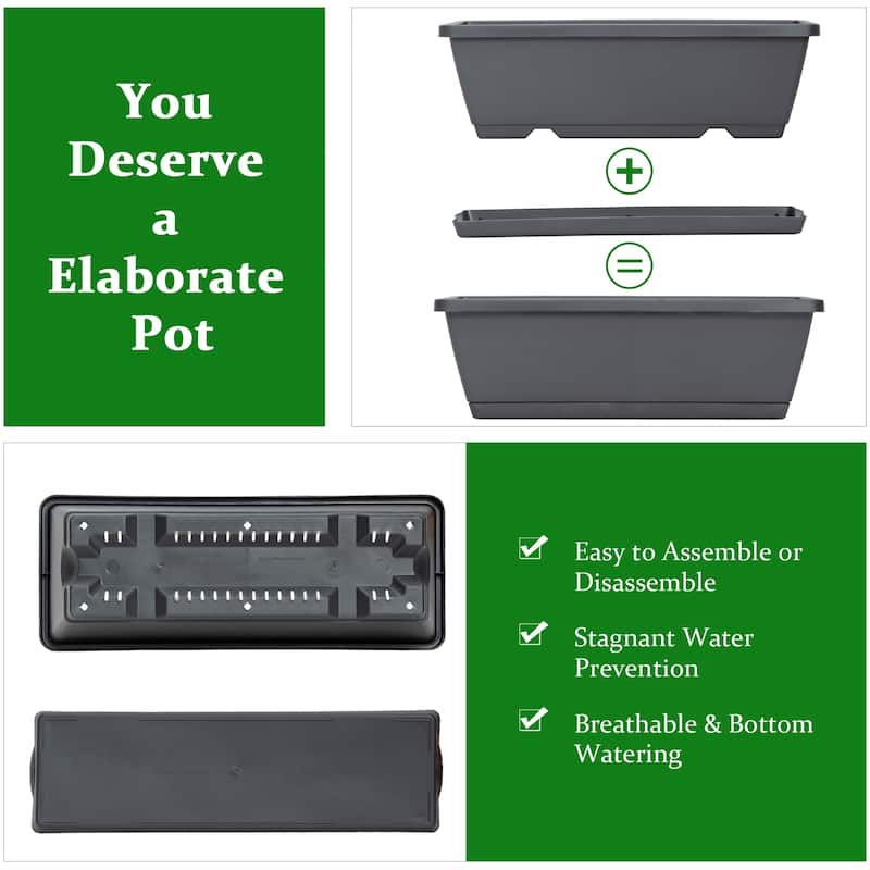 Costway Set of 2 4 FT Vertical Raised Garden Bed 5-Tier Planter Box - See Details