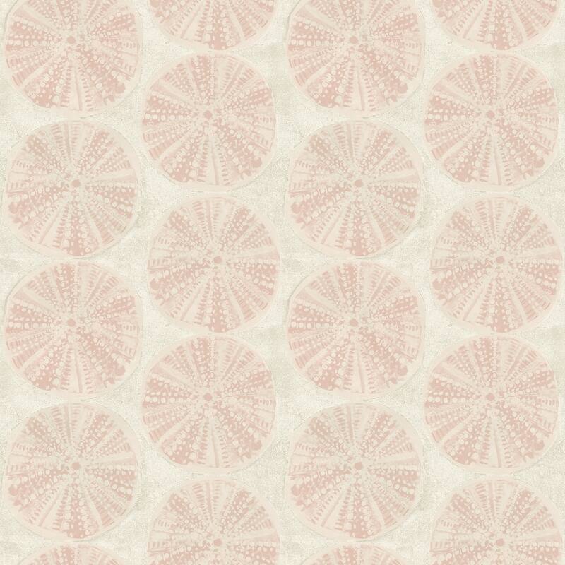 Chesapeake Sea Biscuit Peach Sand Dollar Wallpaper