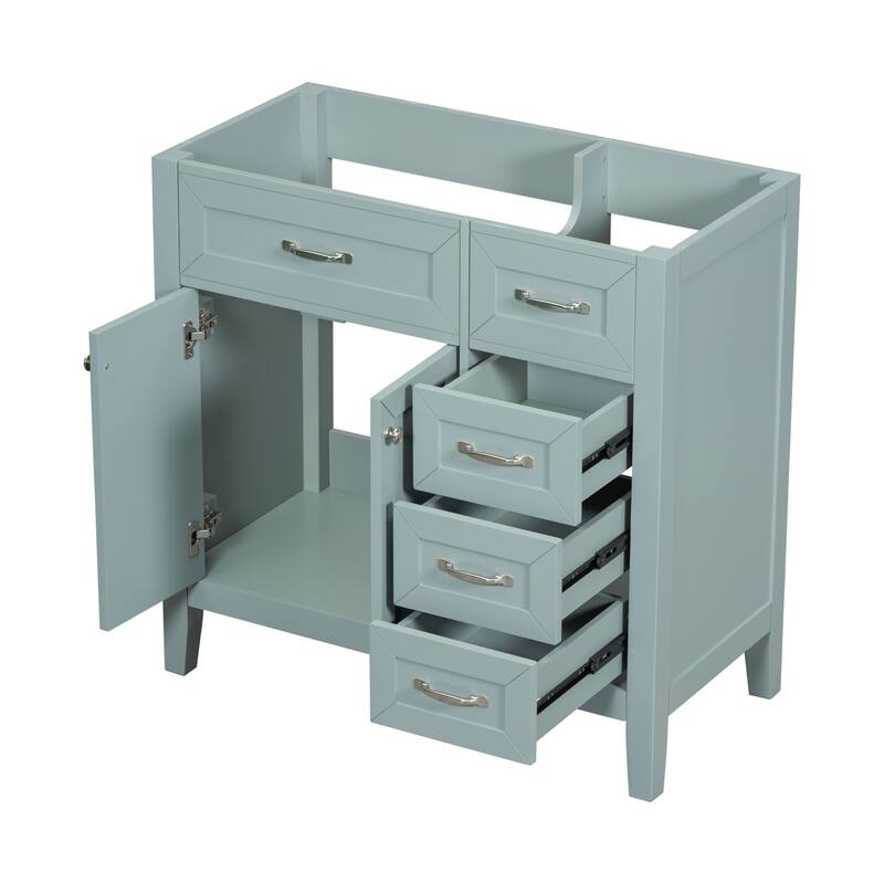 36" Bathroom Vanity without Sink,Bathroom Cabinet with Drawers
