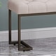 preview thumbnail 6 of 9, Roomfitters Upholstered Button Tufted Bench with Metal Frame, Entryway or Bedroom Accent Seat