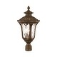 preview thumbnail 2 of 4, Livex Lighting Oxford 3 Light Outdoor Post Light