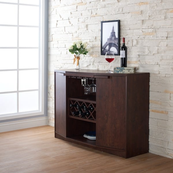 Furniture Of America Towe Contemporary 51 Inch Wine Bar Buffet Overstock 9830378