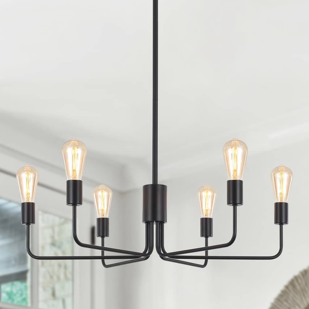 6-Light 30.15"W Kitchen Island Modern Chandeliers for Living Room