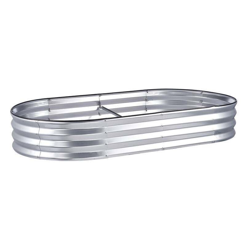 Customizable Raised Garden Bed with Gloves, Safety Edging for Drainage