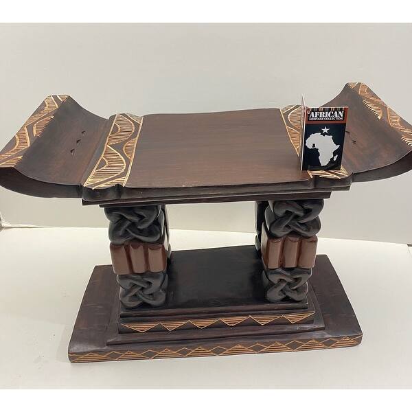 Handmade Palace Pillar Stool (Ghana) Bed Bath & Beyond 36361319