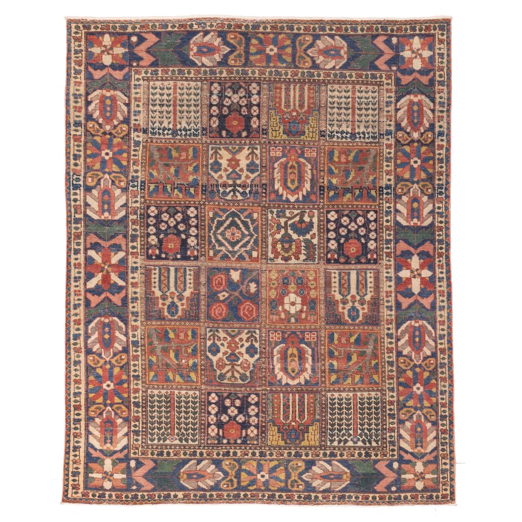 ECARPETGALLERY Hand-knotted Kayseri Vintage Red Wool Rug - 5'3 x 6'7