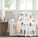 preview thumbnail 15 of 17, Lush Decor Rowley Birds Throw Blanket Yellow & Gray