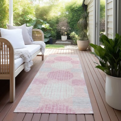 Machine Washable Indoor/ Outdoor Chantille Dotty Contemporary Rug