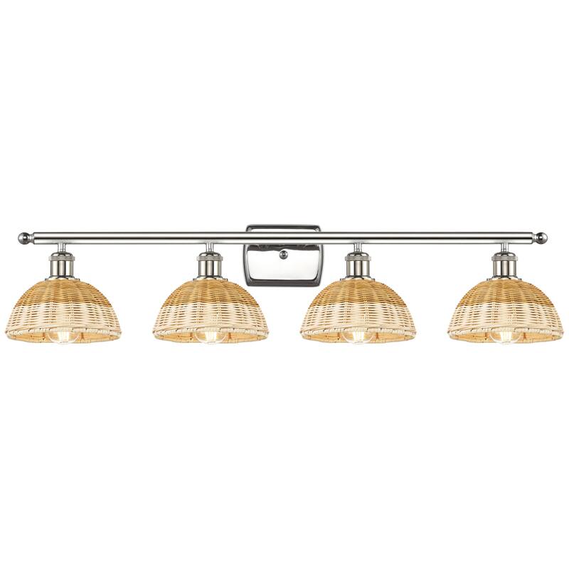 Innovations Lighting Endless Possibilities Ballston - Bristol Natural II - 4 Light 38" Bath Vanity Light - Polished Nickel