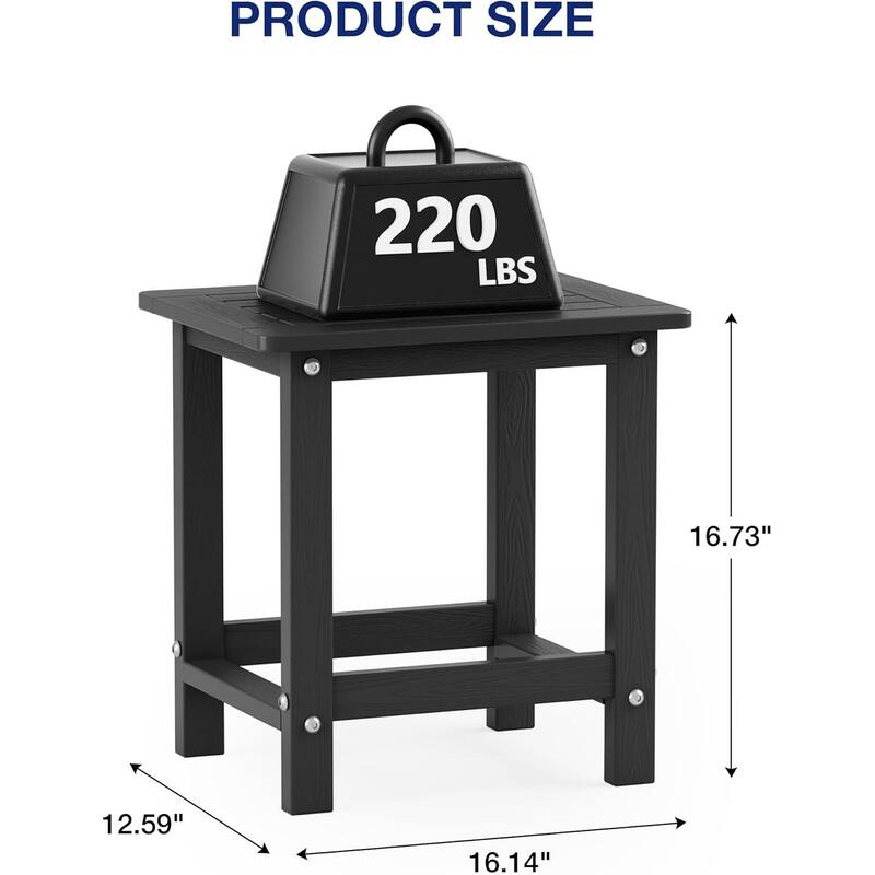 WINSOON HIPS All Weather Outdoor Side Table