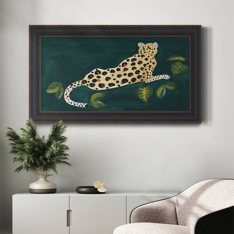 Lethargic Leopard I Premium Framed Canvas- Ready to Hang