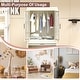 preview thumbnail 9 of 10, Portable Baby Wardrobe Closet with Magnetic Doors, Hanging Rod, 10 Hangers, White