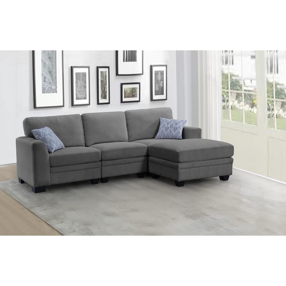 Corduroy Flexible Combination Sectional Sofa Couch