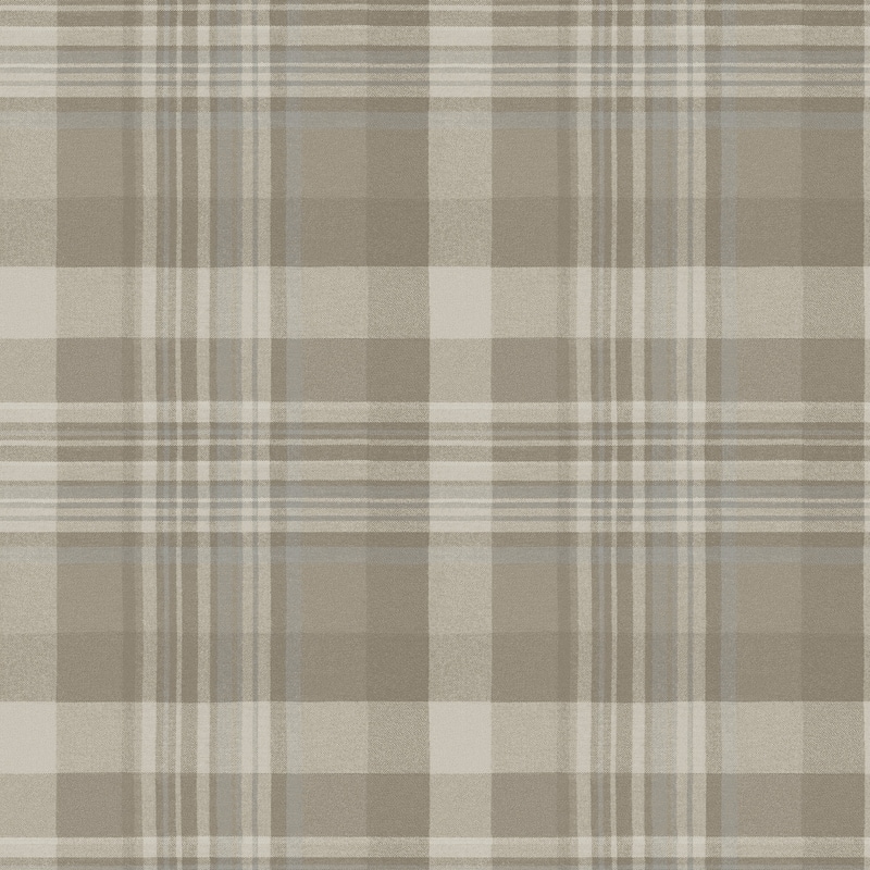 Dutton Plaid Light Brown Wallpaper