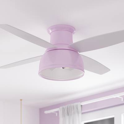 52" Edora Indoor Coastal Ceiling Fan with Integrated Remote Control, Dry-Rated