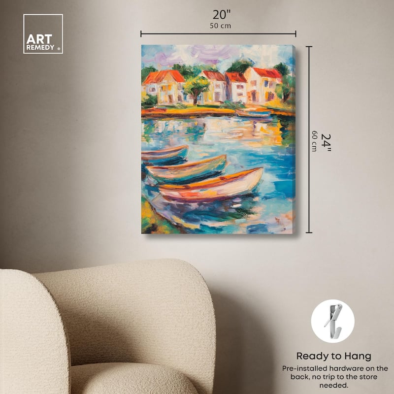 Bayside Calm II Canvas by Art Remedy, Gallery Wrapped