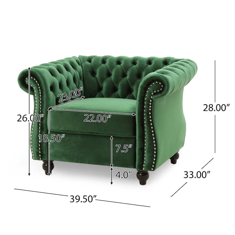 Westminster Chesterfield Club Chair by Christopher Knight Home