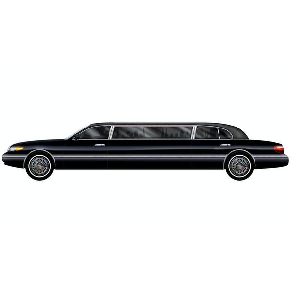 Pack of 12 Hollywood Movie Theme Jointed Black Limo Car Party
