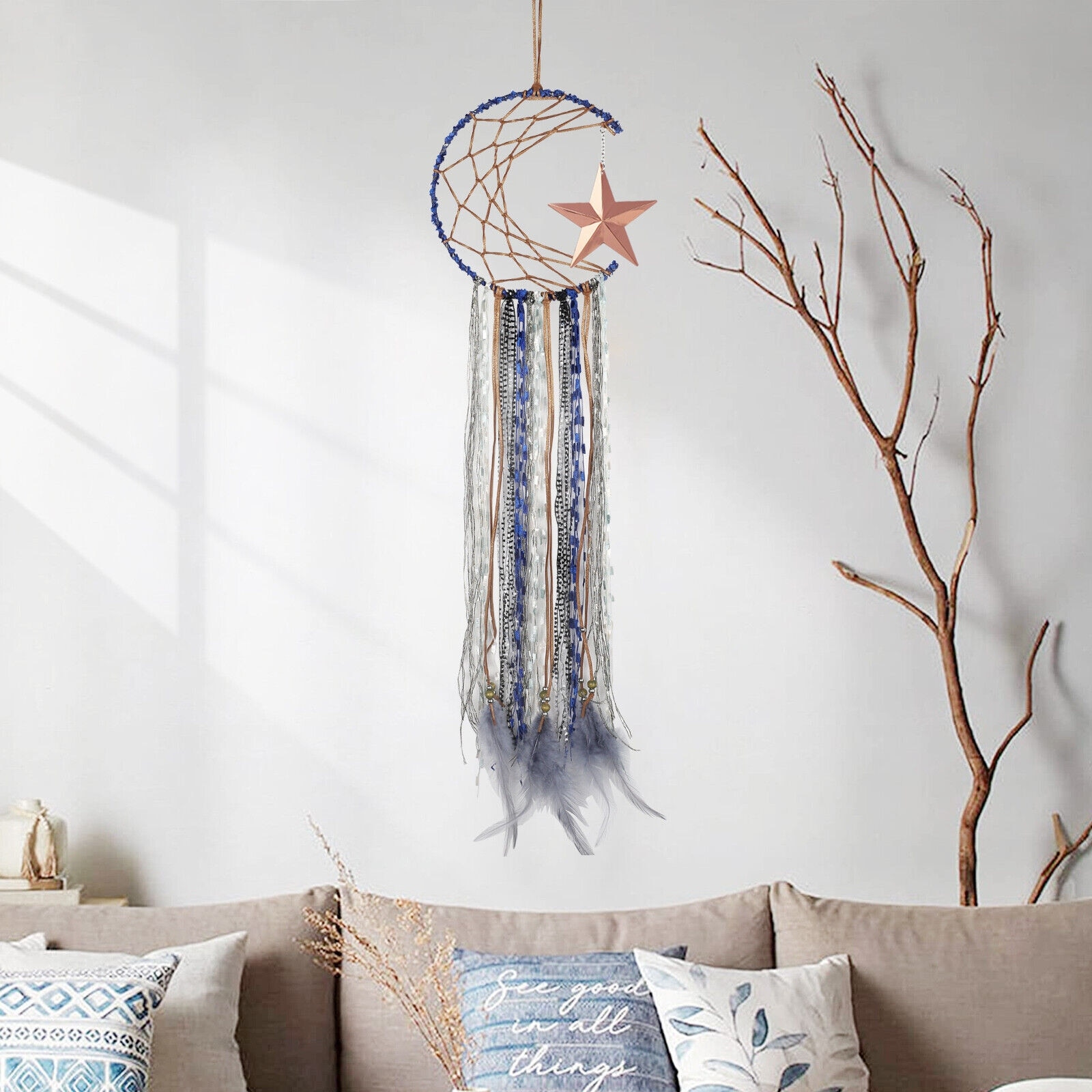 Woven Wall Hanging Boho Handmade Art Home Chic Decor Bed Bath Beyond 39769522