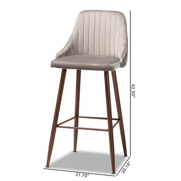 Walter MidCentury Contemporary 4piece Bar Stool Set Bed Bath