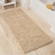 preview thumbnail 40 of 43, 58x24-Inch Bathroom Runner with Non-Slip Backing - Absorbent High-Pile Chenille Memory Foam Bathroom Rug by Windsor Home Ivory