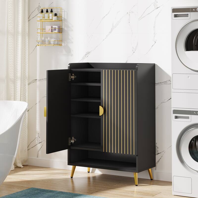 6-Tier Shoe Cabinet with Doors and Adjustable Shelves