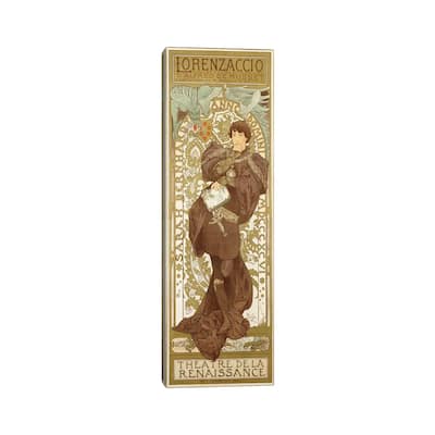 iCanvas "Lorenzaccio II (Featuring Sarah Bernhardt), 1896" by Alphonse Mucha Canvas Print